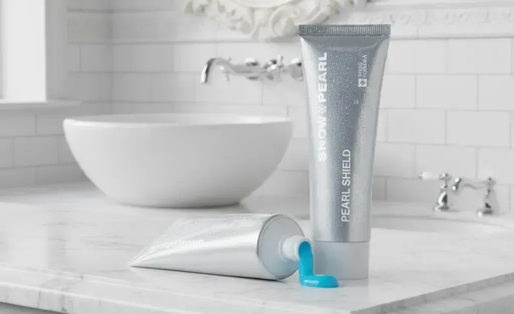 PEARL SHIELD PLUS Zahnpasta mit BioMin®-Technologie, Fluorid sowie Calcium und Phosphat zur Unterstützung der Remineralisation und des Zahnschmelzschutzes